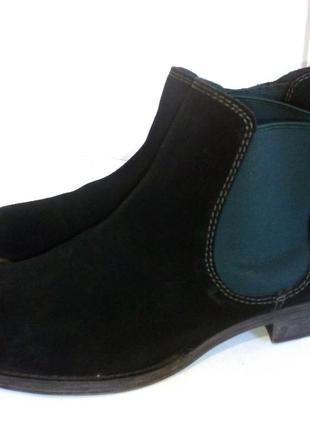 Стильные замшевые демисезонные ботинки челси от бренда tamaris, р.39 код b39693 фото