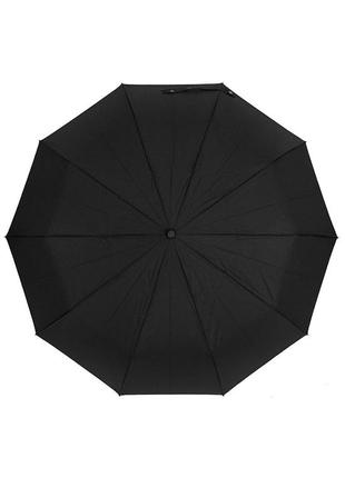 Зонт складной три слона m8105 полный автомат черный
