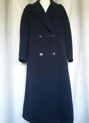 Женское двухбортное демисезонное, длинное шерстяное, кашемировое пальто на подкладке, оверсайз5 фото