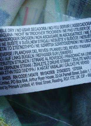 Рубашка гавайская primark reg fit viscose гавайка (l)