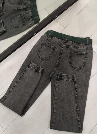 Новинка джинсов два цвета ремень в комплекте4 фото