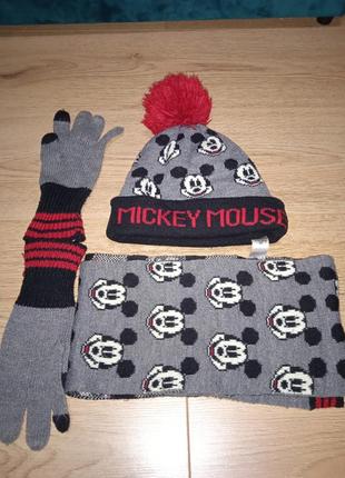 Шапка+шарф+перчатки джорж