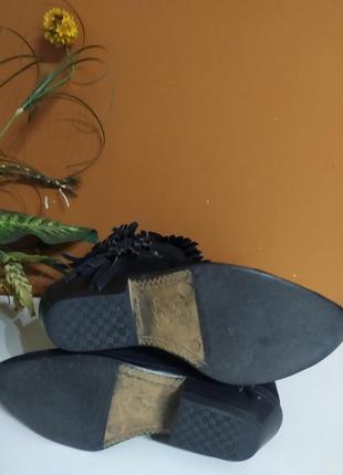 Чорні замшеві козаки, розмір 38, boots8 фото
