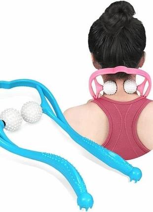 Ручной роликовый массажер для шеи neckar neck massager2 фото