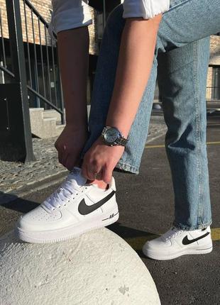 Супер кроссовки nike force low white black2 фото