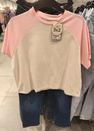 Комплект, костюм, набір футболка капрі h&m 164