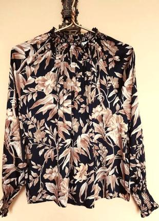 Роскошная блуза,цветочный принт3 фото