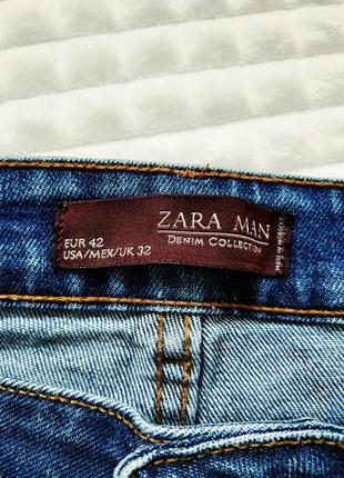 Мужские "рваные" джинсы с латками zara4 фото