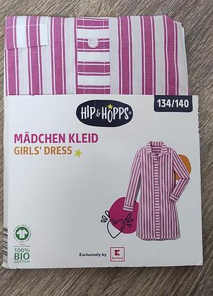 Красивое рубашка- платье hip& hopps на девушку 8/10 р на рост 134/140 см.