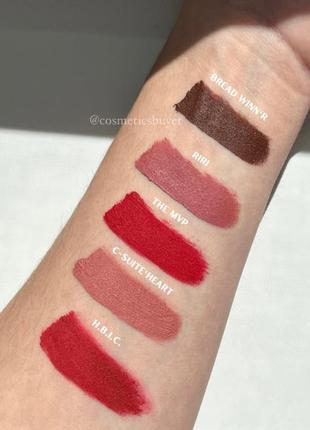 Рідка червона рожева нюдова коричнева кремова помада fenty beauty by rihanna fenty icon velvet liquid lipstick the mvp riri5 фото