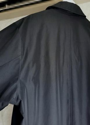 Чорна чоловіча куртка, тренч, короткий плащ f.t.x.6 фото