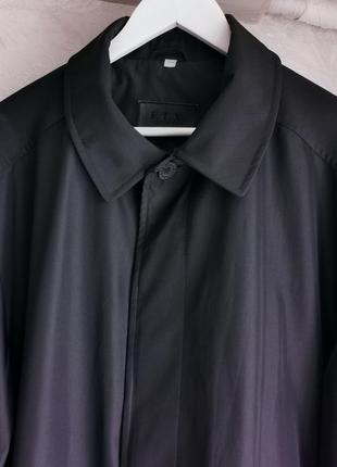 Чорна чоловіча куртка, тренч, короткий плащ f.t.x.3 фото