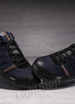 Кожаные мужские кроссовки salomon denim4 фото