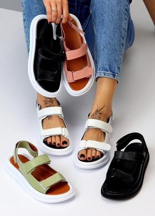 ❤️ шикарные кожаные босоножки сандалии