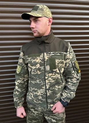 Флисовая кофта comando пиксель с накладками🔰