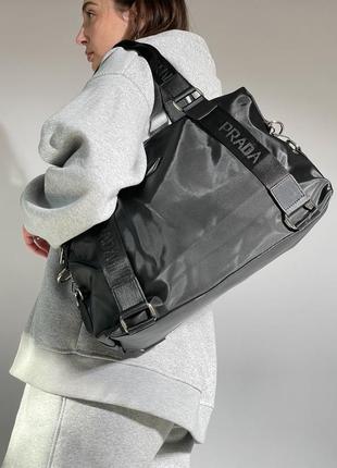 Женские большая стильная черная спортивная сумка 🆕 сумка на ручках3 фото