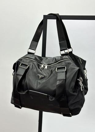 Женские большая стильная черная спортивная сумка 🆕 сумка на ручках8 фото