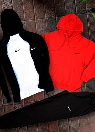 Якісний❤️чоловічий  nike спортивний костюм 4 в 1 худі+худі+футболка+штани
❤️ твій ідеальний повсякденний   костюм  в якому зручно і стильно.6 фото