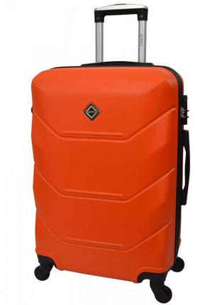 Дорожный чемодан на колесах 2019 средний оранжевый