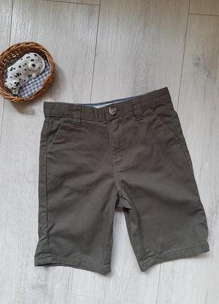 Denim co коттоновые шорты хаки 6-7 лет