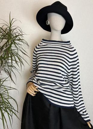 Светр,реглан,кофта в полоску,лонслів,морський стиль,люкс бренд,max mara,італія