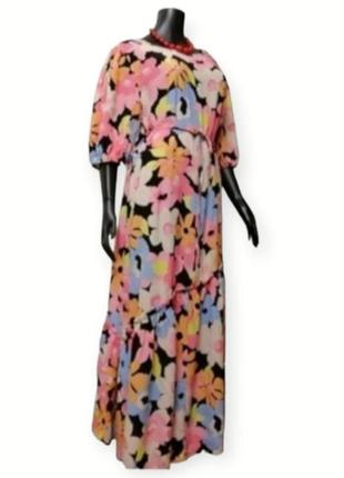 Фирменное платье цветы #182