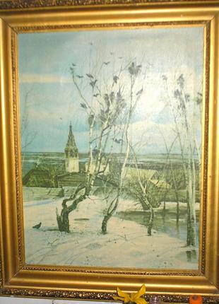 Картина граки прилетели