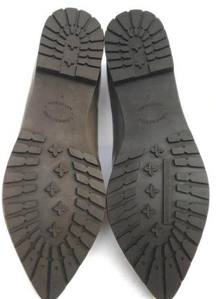 Kennel schmender кожаные туфли лоферы ботинки серые лакированые6 фото
