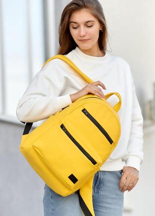 Жіночий рюкзак sambag zard lk жовтий5 фото