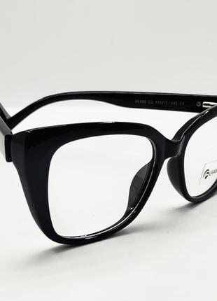 Имиджевые компетные очки, оправа кошачий глаз с линзой с защитой от uv 40010 фото