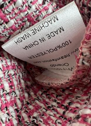 Розовая твидовая юбка м4 фото