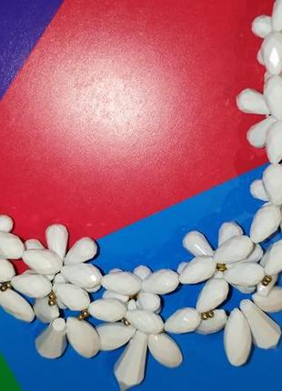 ❤️ шикарное колье ожерелье бусы цветы камни бусины цепь цепочка8 фото