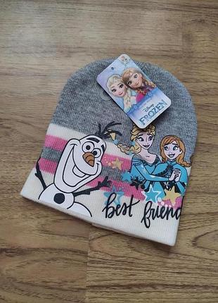 Дитяча шапка весна-осінь крижане серце ельза ганна disney,р.52,54