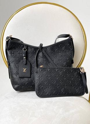 Женская черная стильная сумка louis vuitton