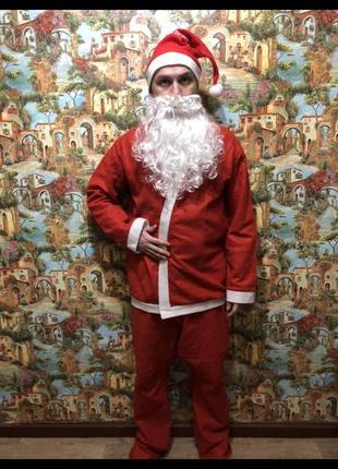 Карнавальний костюм-сплей аніматор на свято новий рік 🪅 дід мороз 🎅 санта