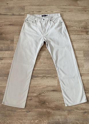 Прямые бежевые джинсы marks&spencer