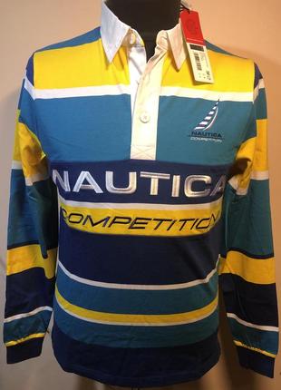 Регбийка nautica competition henessey rugby shirt (size m)