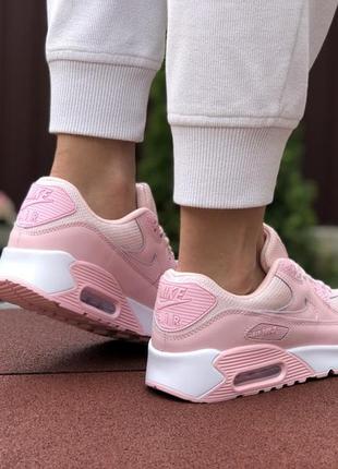 Кросівки жіночі nike w air max 90 / кросівки жіночі для бігу / шкіряні жіночі кросівки для міста4 фото