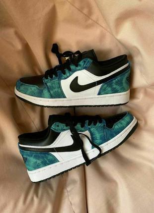 Nike air jordan 1 low tie-dye5 фото