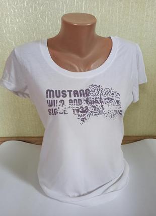 Mustang футболка женская.брендовая одежда stock