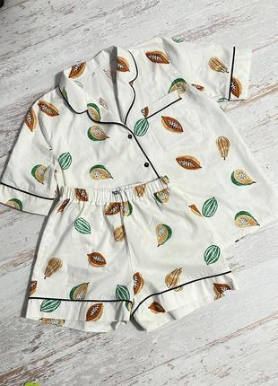 Пижама из сатина женская