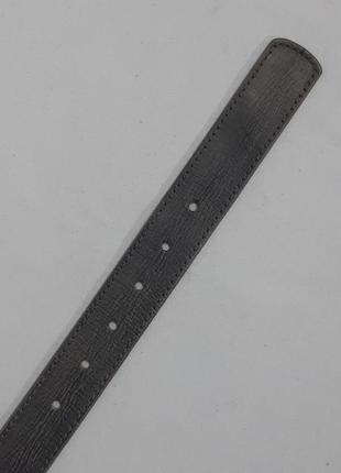 Ремінь 01.081.241 сірий шкіряний завширшки 40 мм із сірою пряжкою класичного типу3 фото