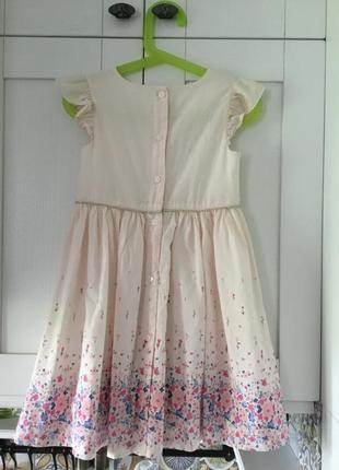 Нарядный летний сарафан платье oshkosh 4-5 лет4 фото