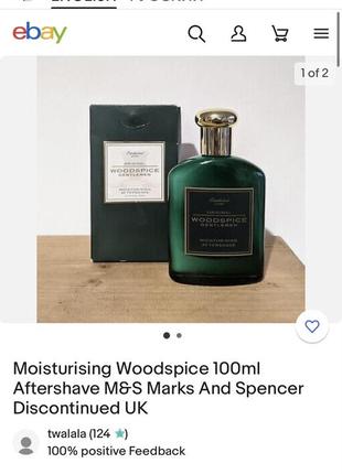 Woodspice marks & spencer 100 мл moisturising aftershave увлажняющий лосьон после бритья6 фото