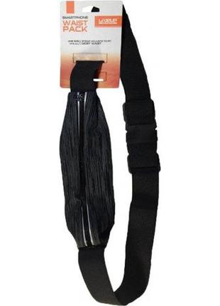 Пояс для бігу liveup waist pack чорний 25x9см ls3733-blk