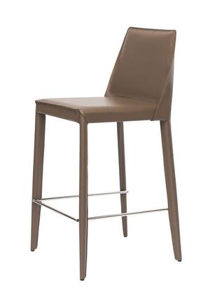 Marco полубарный стул серо-коричневый