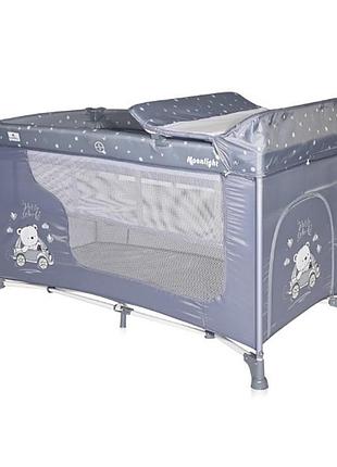 Манеж lorelli moonlight 2l silver blue car