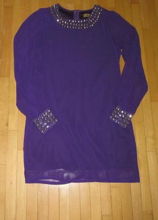 Платье нарядное фиолетовое, бренд penny choo3 фото