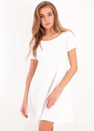 Тотальный распродаж!стильное летнее белое платье-солнце с открытой спиной yamamay! размер м1 фото