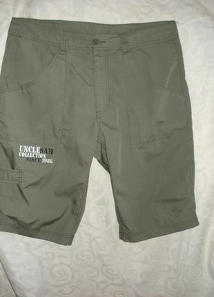 Шорты защитного цвета"uncle sam"р.xl,65%пол-р,35%коттон.